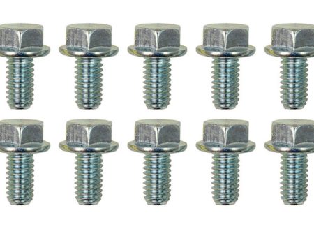 Moroso 5 16in-18 Serrated Zinc Flange Bolt  - 10 Pack Fashion