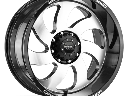 Off Road Monster M07 - 20X10 6x139.7 ET NEG 19MM 106.4CB GLOSS BLACK MACHINED Supply