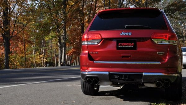 Corsa 2014-2021 Jeep Grand Cherokee Summit Edition Black 2.5in Dual Rear Exit Cat-Back Exhaust For Discount