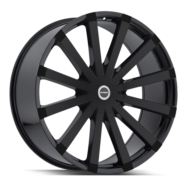 Strada GABBIA - 22X9.5 5x115 120 ET 15MM 78.1CB ALL GLOSS BLACK For Cheap