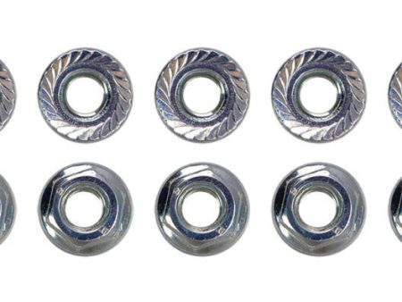 Moroso M6 x 1.00 Serrated Zinc Flange Nut - 10 Pack Online Hot Sale