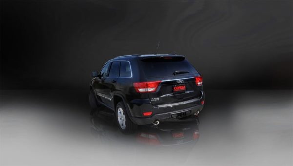 Corsa 2011-2021 Jeep Grand Cherokee Polished 2.5in Dual Rear Exit Cat-Back Exhaust Online Sale