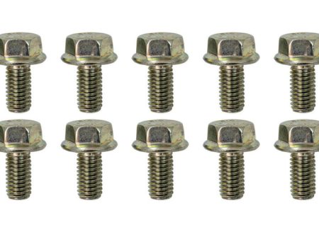 Moroso M8-1.25 x 16mm Non-Serrated Zinc Flange Bolt  - 10 Pack For Cheap