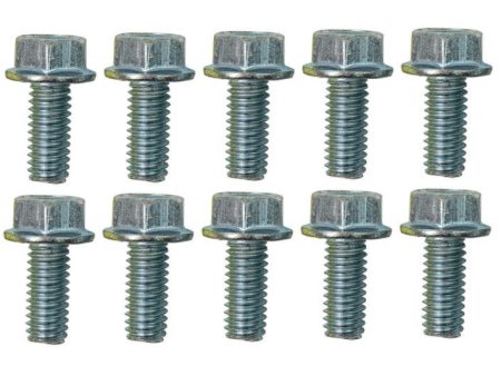 Moroso 5 16in-18 x .750in Serrated Zinc Flange Bolt  - 10 Pack Online