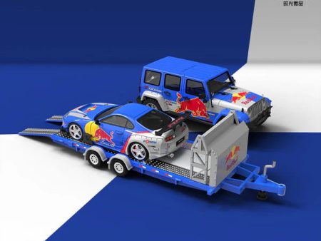 TimeMicro Supra A80Z Redbull Trailer Set Hot on Sale