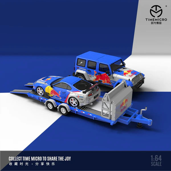 TimeMicro Supra A80Z Redbull Trailer Set Hot on Sale