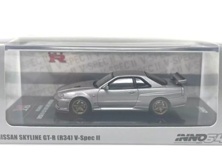 Inno64 Nissan Skyline GT-R R34 V-Spec II Silver Discount