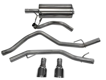 Corsa 2009-2018 Dodge Ram 1500 4.7L Quad Crew Cab Short Bed Polished Dual Exit Cat-Back Exhaust Online