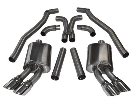 Corsa 2012-2015 Chevrolet Camaro Coupe ZL1 6.2L V8 Polished Sport Cat-Back + XO Exhaust Supply