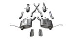 Corsa 2011-2021 Jeep Grand Cherokee Polished 2.5in Dual Rear Exit Cat-Back Exhaust Online Sale