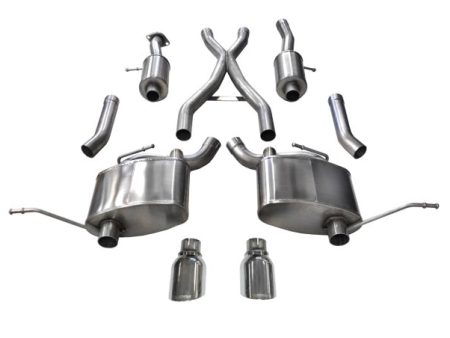 Corsa 2011-2021 Jeep Grand Cherokee Polished 2.5in Dual Rear Exit Cat-Back Exhaust Online Sale