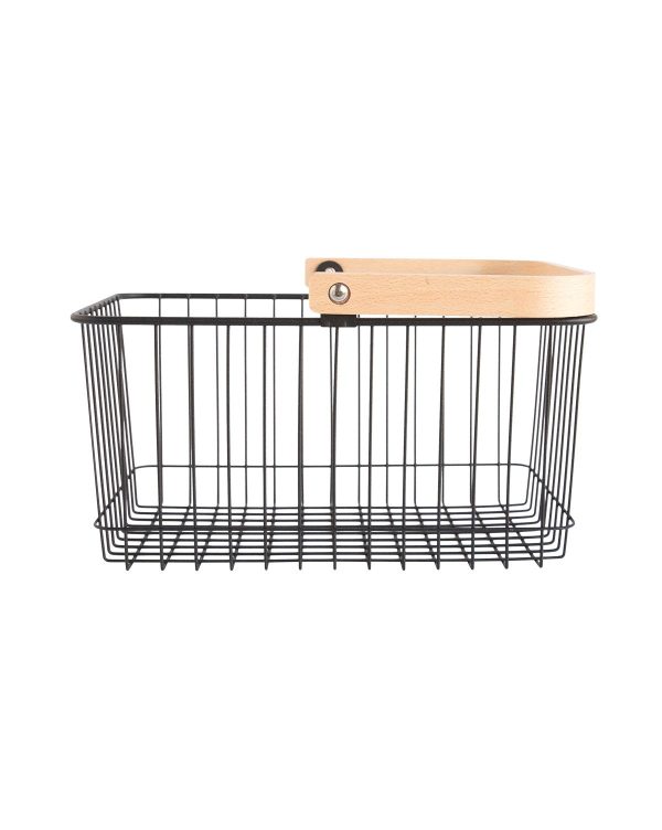 Wood Handled Storage Baskets Online