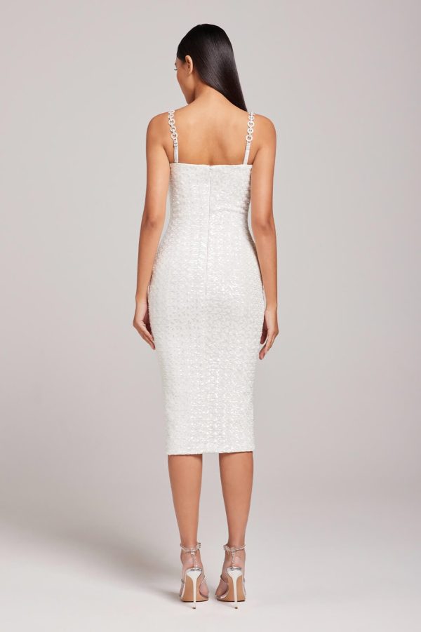 Nina White Dress For Discount