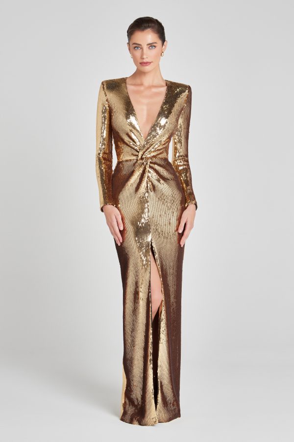 Jennifer Gold Dress on Sale