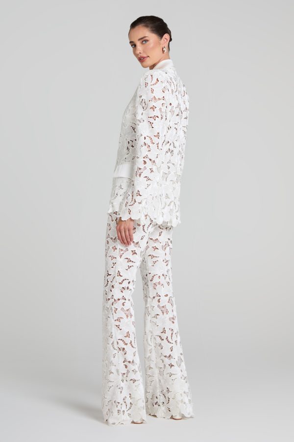 Valia White Trousers Cheap