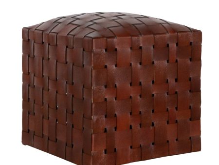 Ackley Leather Ottoman Hot on Sale