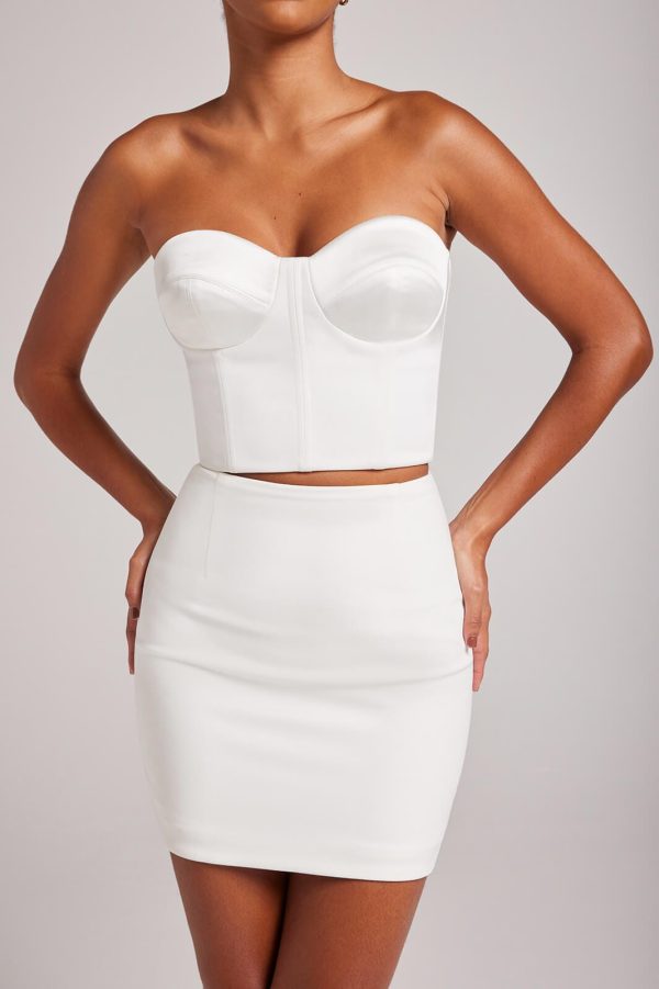 Ella White Corset Top on Sale