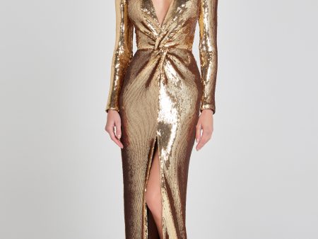 Jennifer Gold Dress on Sale