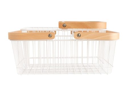 Wood Handled Storage Baskets Online