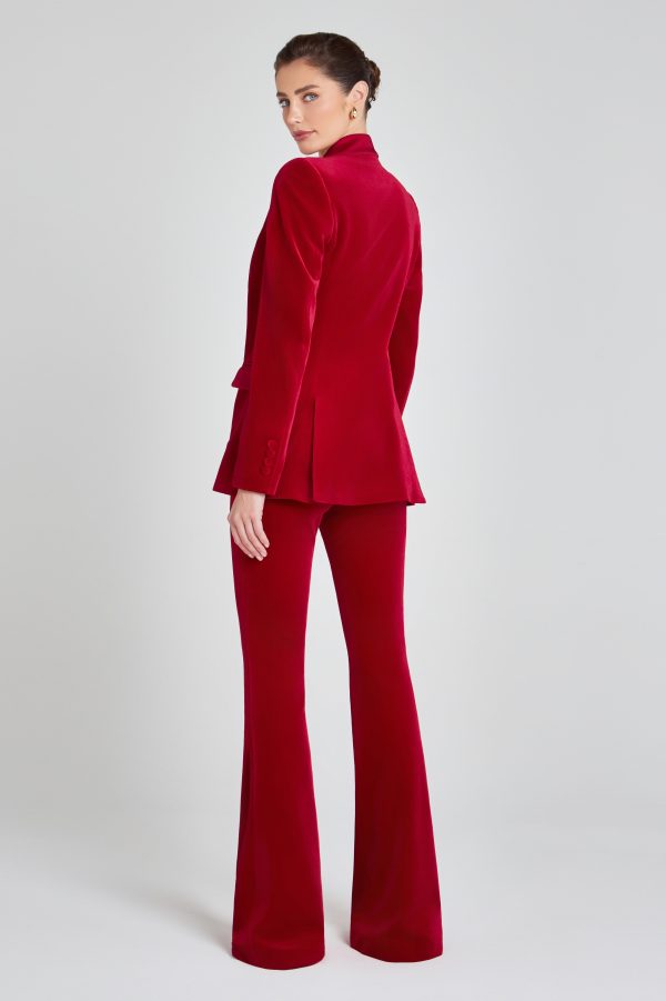 Beatrice Red Blazer Cheap