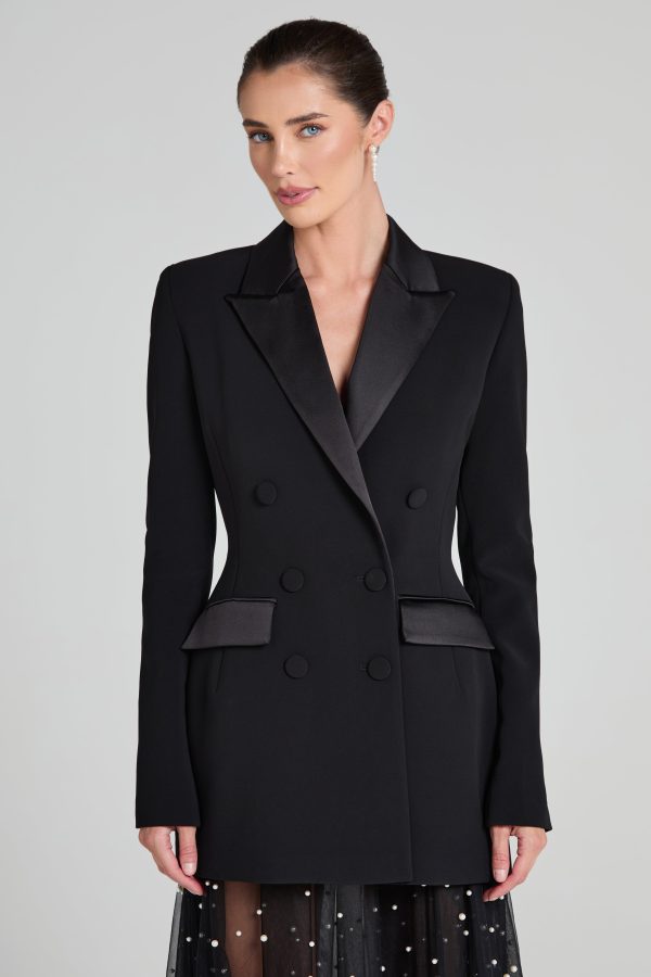 Monica Black Blazer Fashion