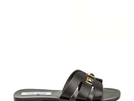 Genelle Sandal BLACK LEATHER Cheap