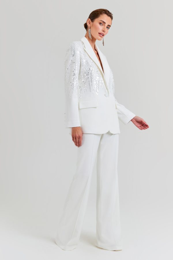 Lucille White Blazer Sale